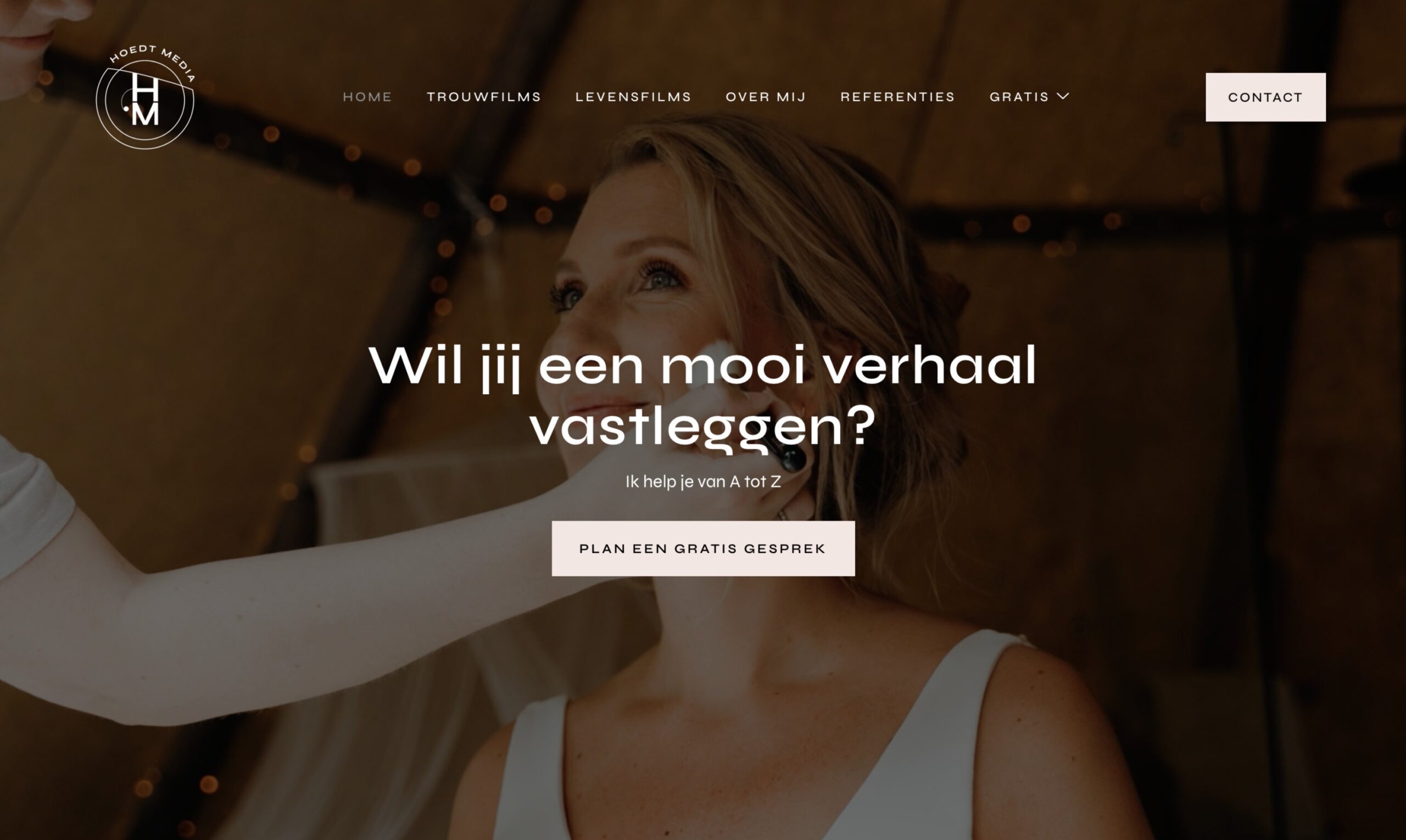 Portfolio website videograaf Hoedt Media